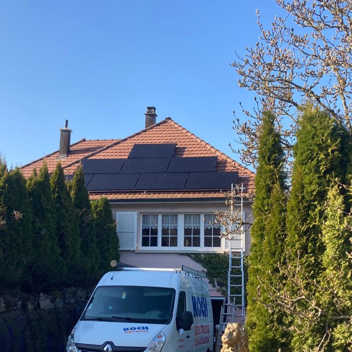 Installation panneaux solaires – Leymen